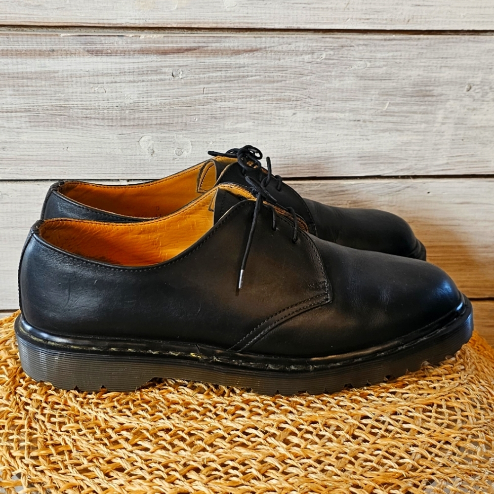 Dr. Martin's Black Leather Lace-Up Oxford Shoes Size 11 - Picture 1 of 16